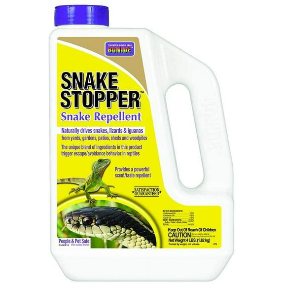 Bonide 875 Snake Stopper Animal Repellant Granules, 4-Pound