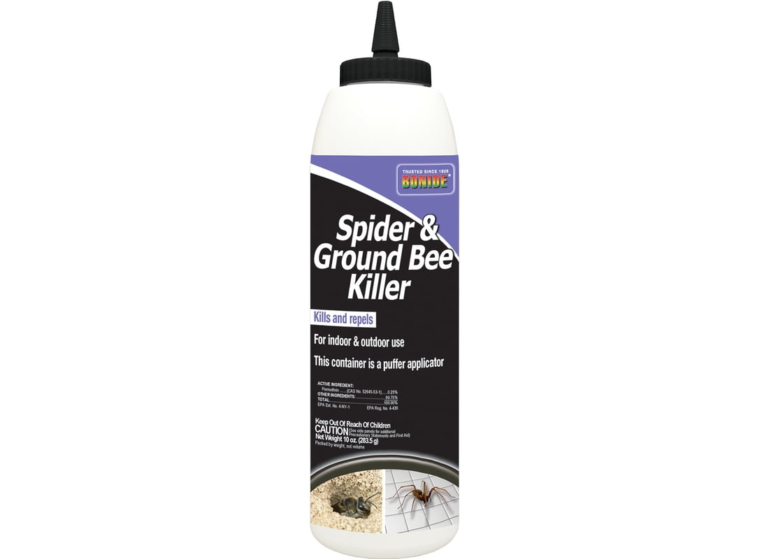 Bonide B70 363 Spider and Ground Bee Killer, Solid, Indoor, Outdoor, 10 oz Container