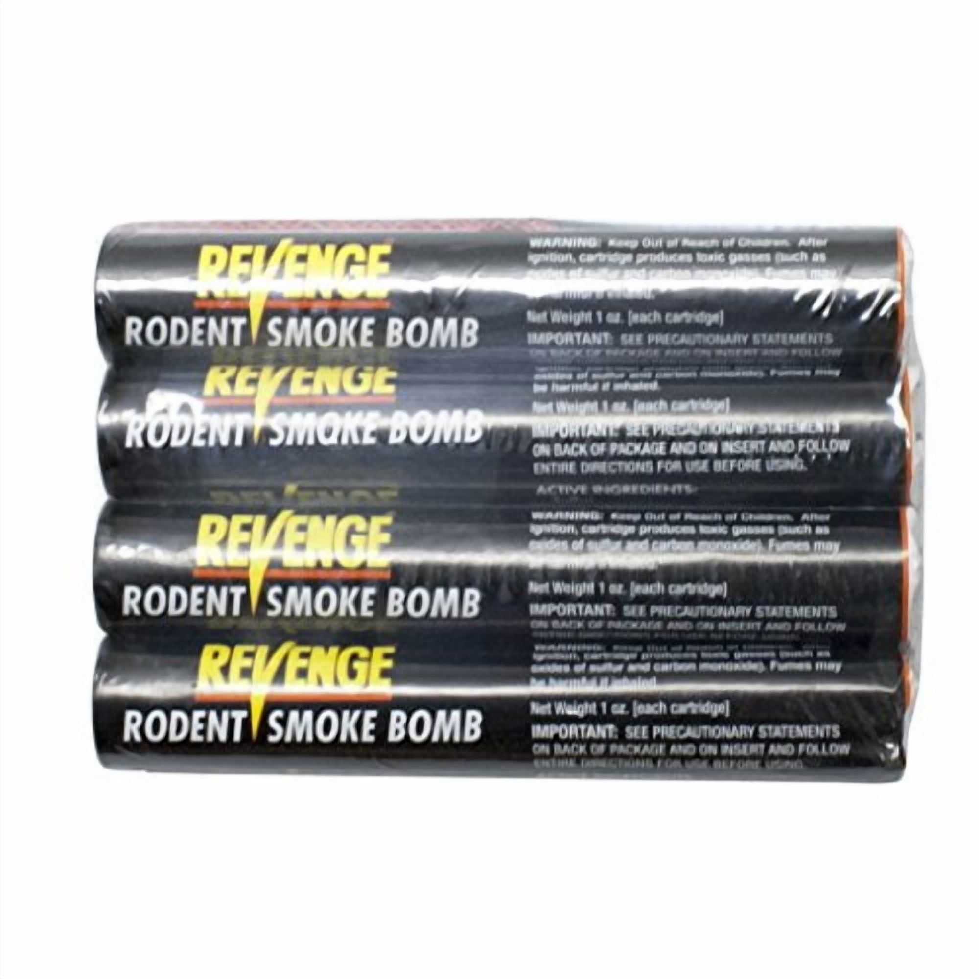 Bonide (BND61110) - Revenge Rodent Smoke Bombs, Mole and Gopher Killer, Poison, Repellent, Trap (4 Pack)