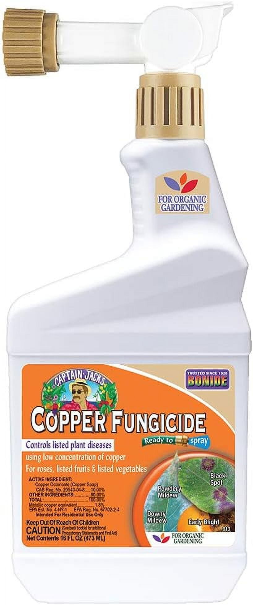 Bonide Captain Jack's Copper Fungicide, 16 oz ReadytoSpray Disease Control for Organic