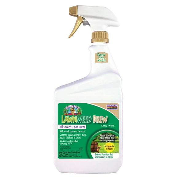 Bonide Captain Jack's Lawn Weed Brew 32 Ounce Ready to Use Spray, Kills Weeds