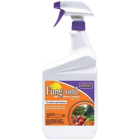 Bonide 8836 Fung-onil Multi-Purpose Fungicide for Plant Disease, Controls Blight, Mildew & More, 32 oz. Spray Milky