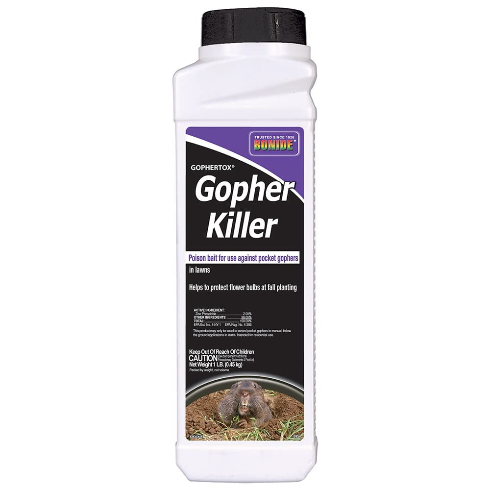 Bonide Gophertox Gopher Killer, 1 lb. Ready-to-Use Poison Bait Granules ...