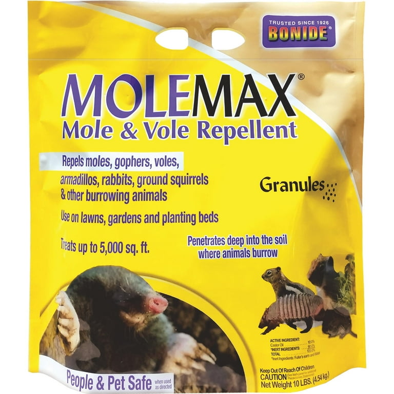 Bonide MoleMax Animal Repellent Granules For Moles and Voles 10 lb