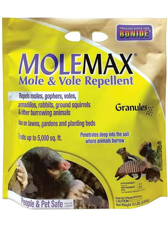 Bonide Mole Max 10 lb Mole & Vole Repellent Granules Ready-to-Use
