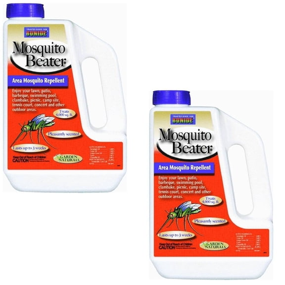 Bonide Mosquito Beater Repellent Granules - Natural Outdoor Tick Repellent - 2 Pack, 1.3 lbs