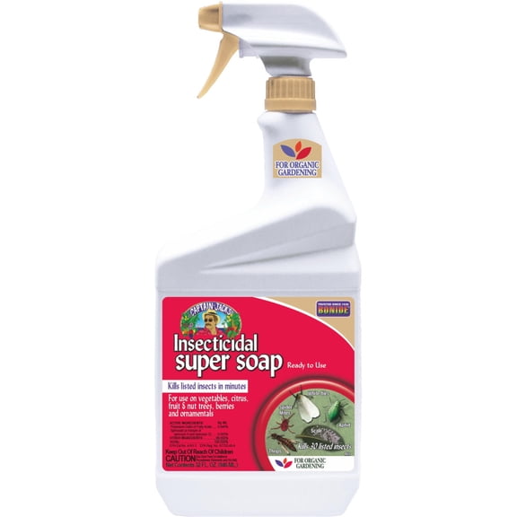 Bonide Captain Jack's Insecticidal Super Soap, 32 oz Ready-to-Use Spray For Organic Gardening
