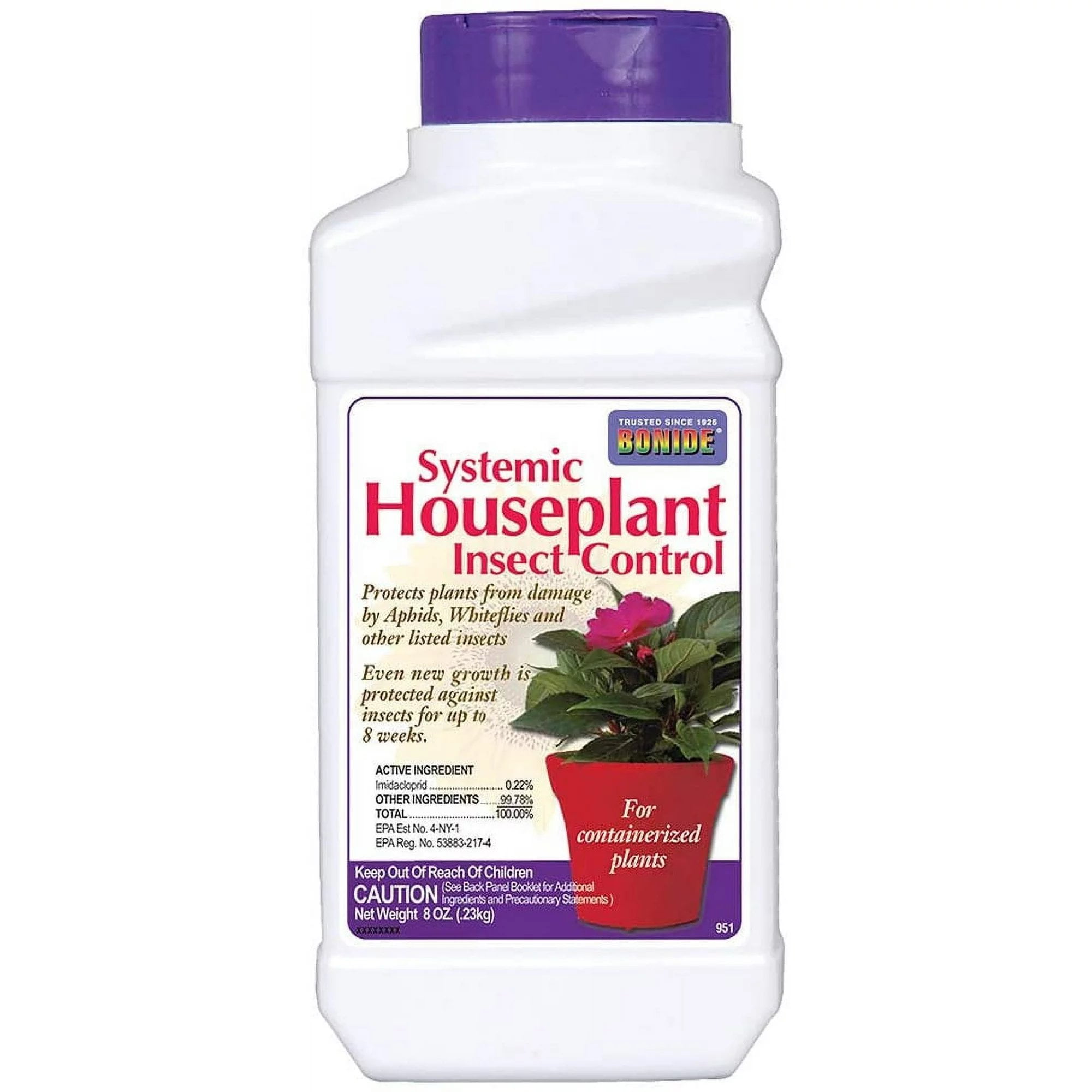 Bonide Products Inc 2PK 8 OZ Granules Systemic Insect Control For Houseplants Use Indoors T