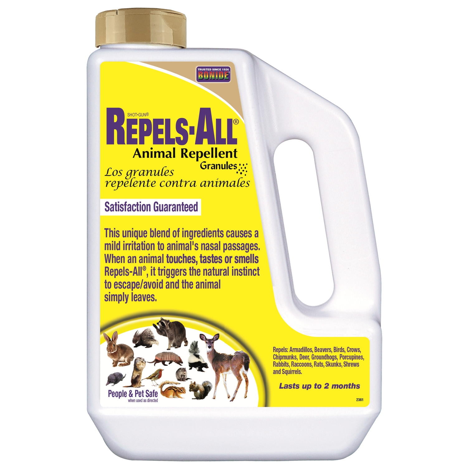 Bonide Repels All 3 lbs Animal Repellent ReadytoUse Granules for