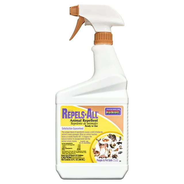 Bonide Repels All 32 oz Animal Repellent Ready-to-Use Spray for Outdoor Use