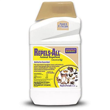 Bonide Repels-All Animal Repellent, 32 oz Concentrate, Outdoor Garden Deer Repellent