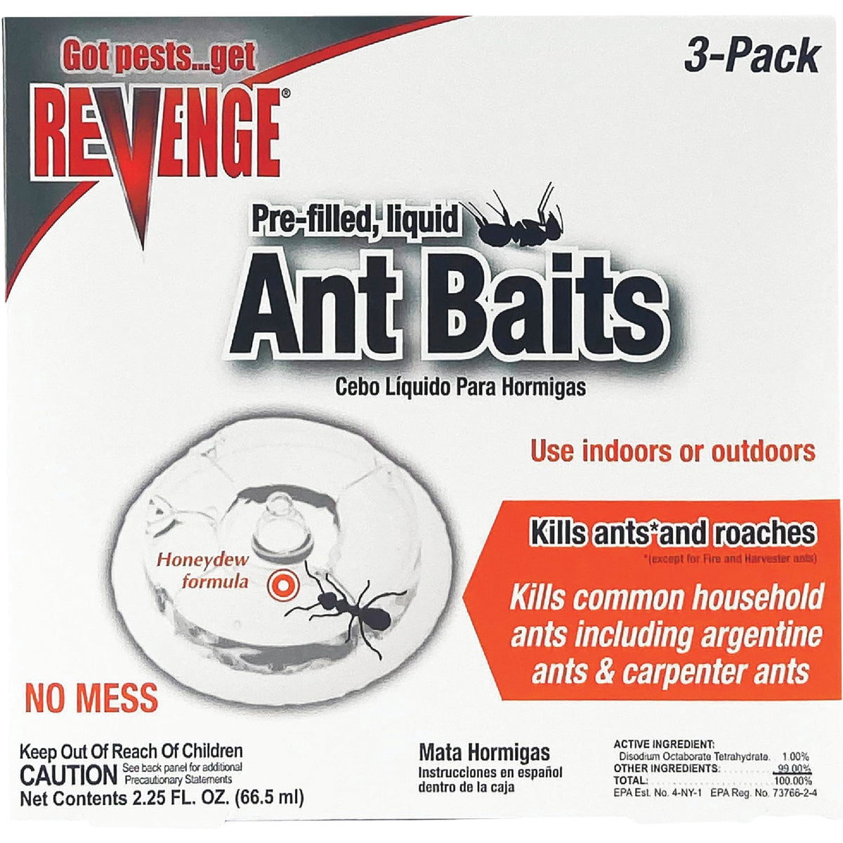 Bonide Revenge 45100 3 Pack Ant Bait Stations - Quantity 10