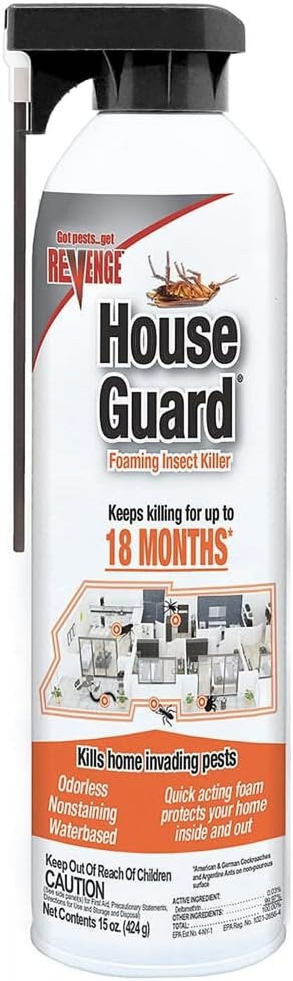 Bonide Revenge House Guard Foaming Insect Killer, 15 oz ReadytoUse