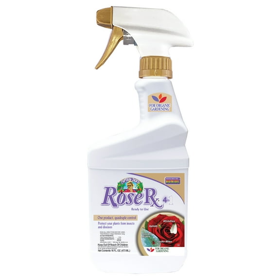 Bonide Captain Jack's Rose Rx 4-in-1 Insect & Disease Control, 16 oz Ready-to-Use Spray Neem Oil for Organic Gardening