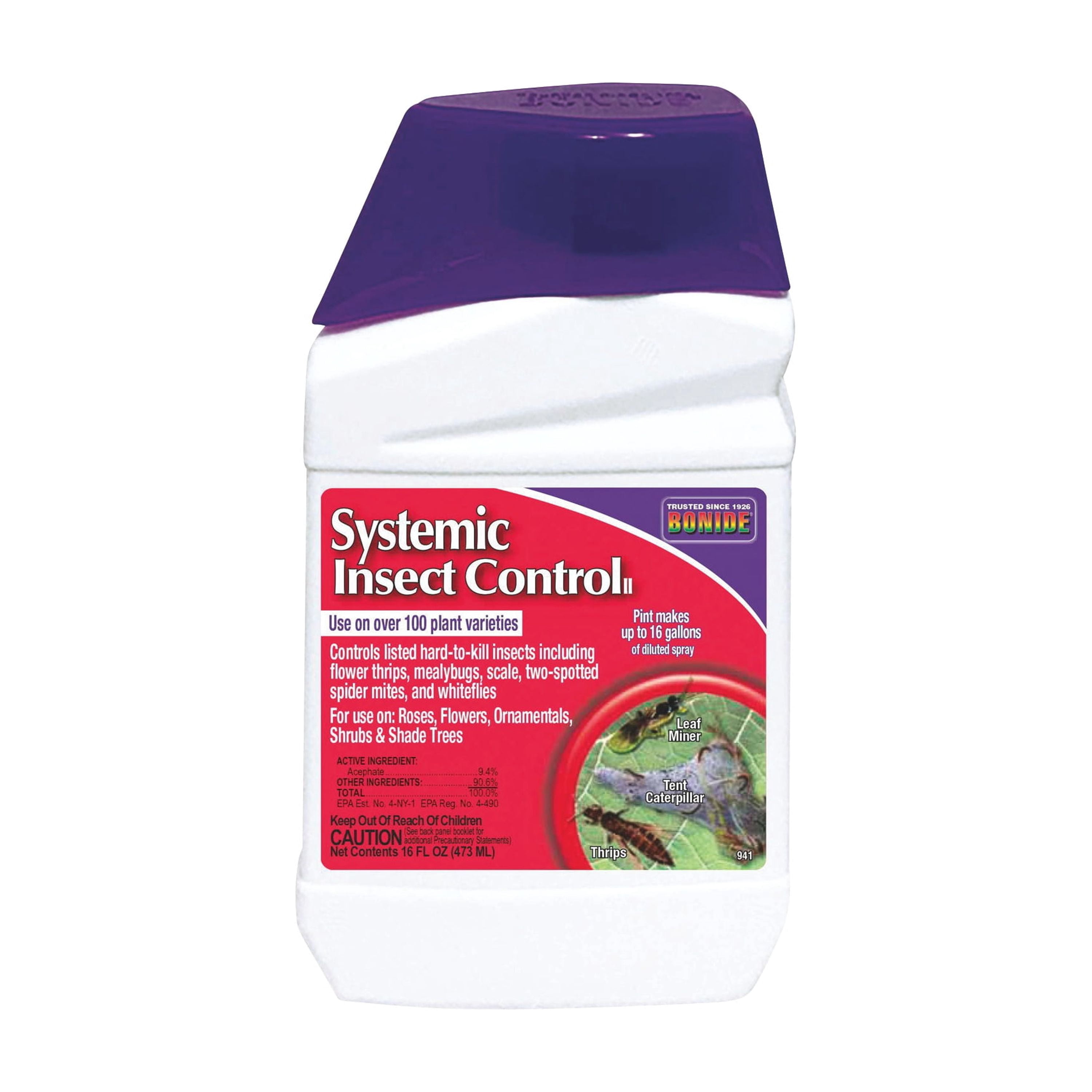 Bonide Systemic Insect Killer Concentrate Liquid Spray 16 Oz Acephate ...