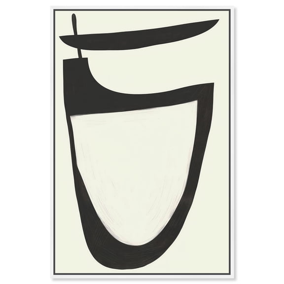 Bonie II Canvas Print Minimalist Wall Art by Art Remedy, White Frame, 36 x 54