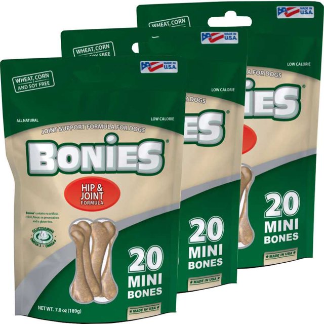 Bonies Natural Hip & AIF4 Joint Formula MiniSized Bone, Glucosamine