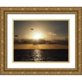 thumbnail image 1 of Bonin, Suzanne 14x12 Gold Ornate Wood Framed with Double Matting Museum Art Print Titled - Caribbean Sunrise with Birds, 1 of 4
