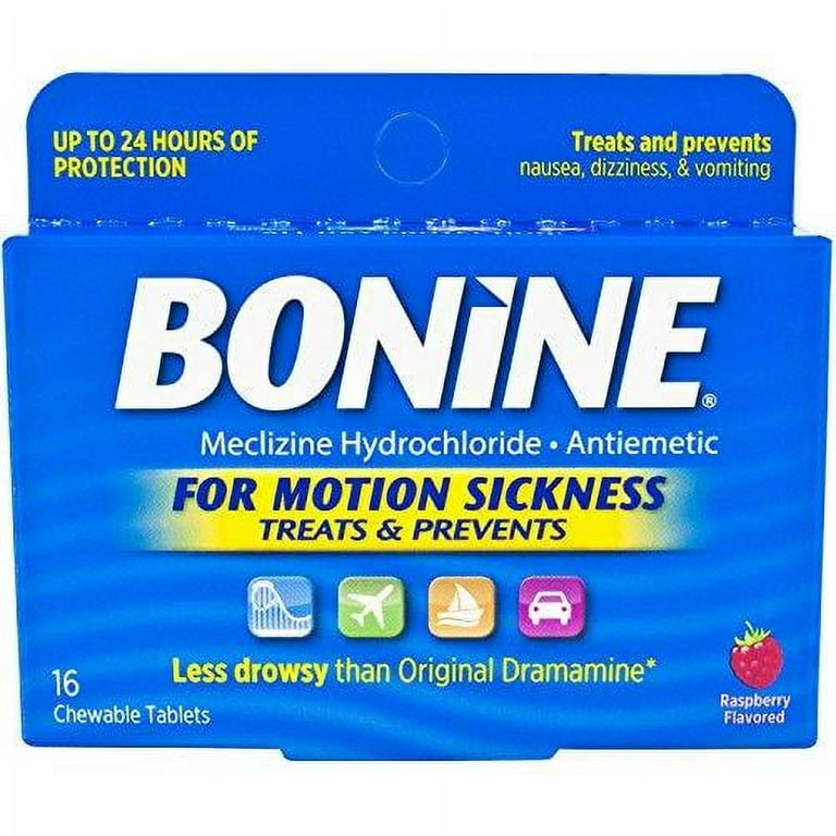 Bonine Motion Sickness Protection Chewable Tablets 16 tablets