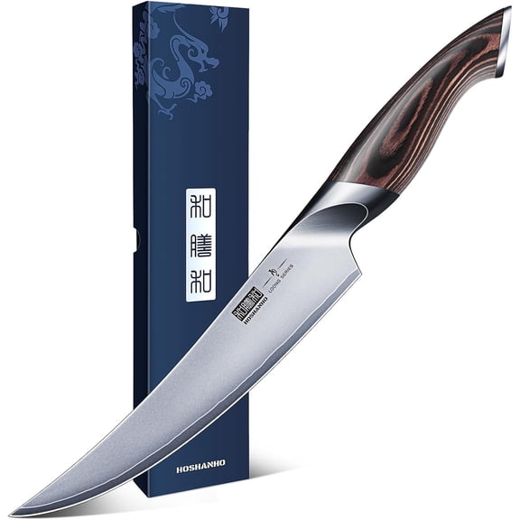 Boning Knife 7 Inch, High Carbon Stainless Steel Fillet for Fish, Professional Japanese Sharp Kitchen Filleting Knives Meat Cutting