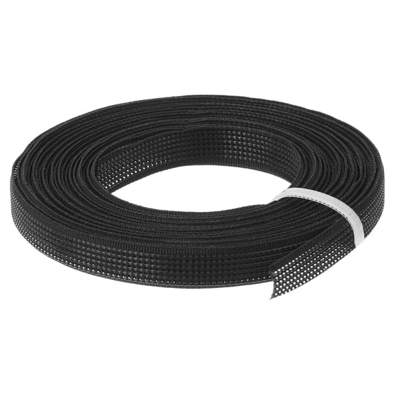 Uxcell Boning for Sewing, 1 Pack 5 Yards 10mm Polyester Low-Density Corset Boning for Wedding Dress, Bridal Gown(Black)