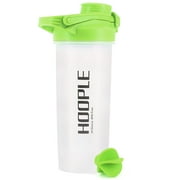Hoople Protein Shaker Bottle, Gym Sports Water Bottle, Smoothie Mixer Cups, BPA Free, Flip Lid with Powerful Blending Ball Included, 24-Ounce