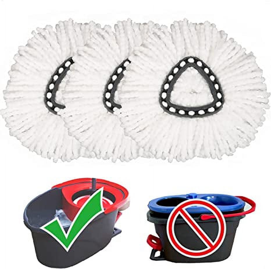 3 Replacement Mop Micro Head Refill Hurricane for 360° Spin Magic Mop