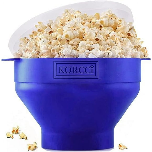 Bonison Non-Stick Microwaveable Silicone Popcorn Popper, Multicolor, 9.40 x 7.00 x 4.00 inches