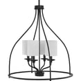 thumbnail image 1 of Bonita Collection Four-Light Black Foyer Chandelier, 1 of 2
