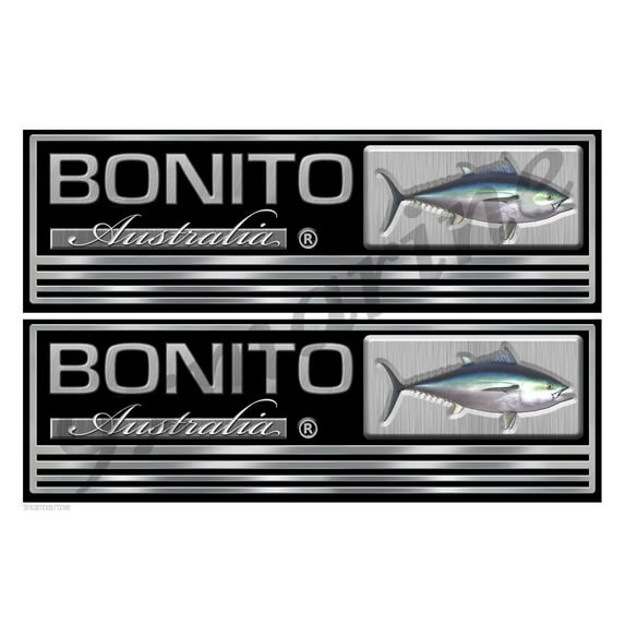 Bonito Boat Custom Sticker 10 " long Two Sticker Set