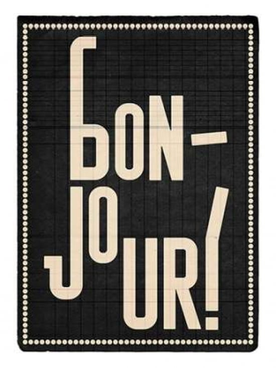 Bonjour Canvas Art - Edu Barba (18 x 24)