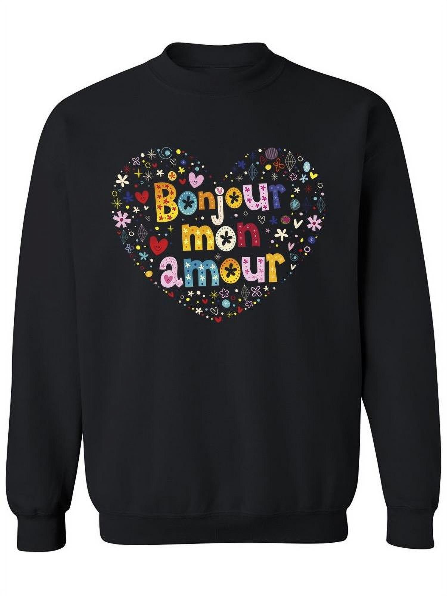 Womens Bonjour Mon Amour T-Shirt Womens Bonjour Mon Amour T-Shirt