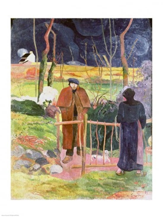 Bonjour Monsieur Gauguin 1889 Canvas Art - Paul Gauguin (18 x 24)