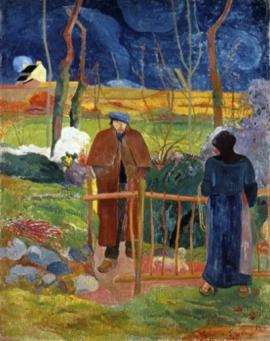 Bonjour Monsieur Gauguin  1889 Paul Gauguin (1848-1903French) National Gallery Prague Canvas Art - Paul Gauguin (18 x 24)