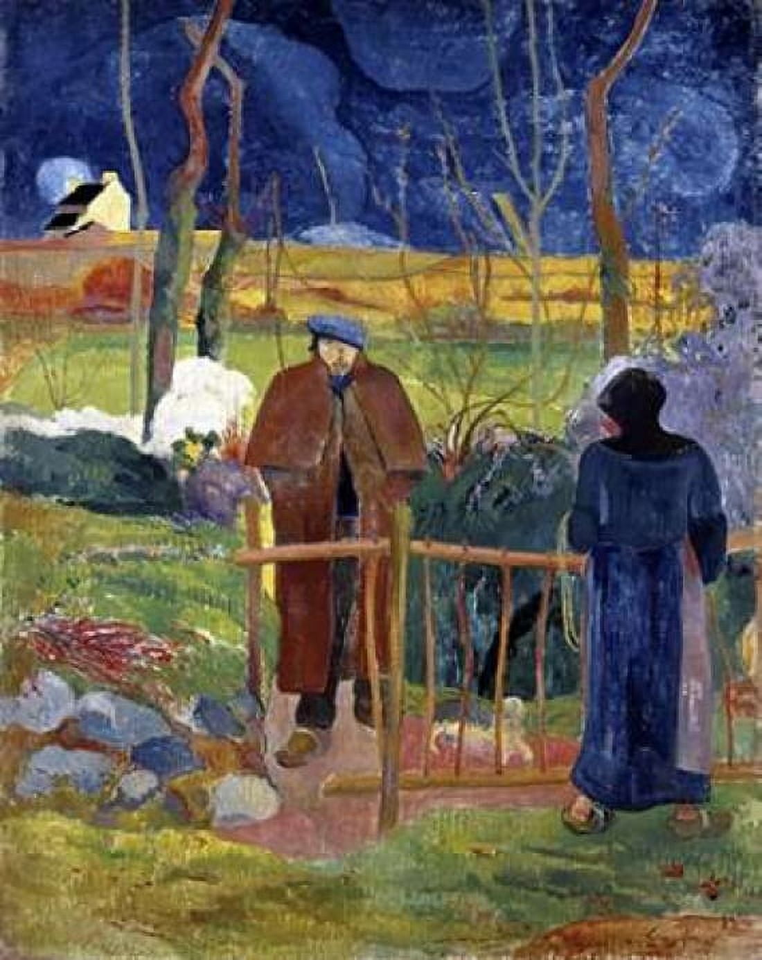 Bonjour Monsieur Gauguin Canvas Art - Paul Gauguin (24 x 30)