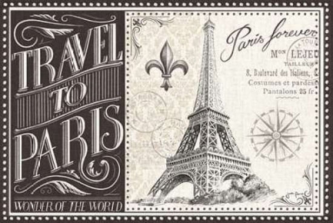 Bonjour Paris I Canvas Art - Janelle Penner (24 x 36)