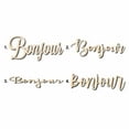 thumbnail image 1 of Bonjour Sign Unfinished Wood Cutout Home Decor DIY Option 2- 20" Wide / 1/2", 1 of 3