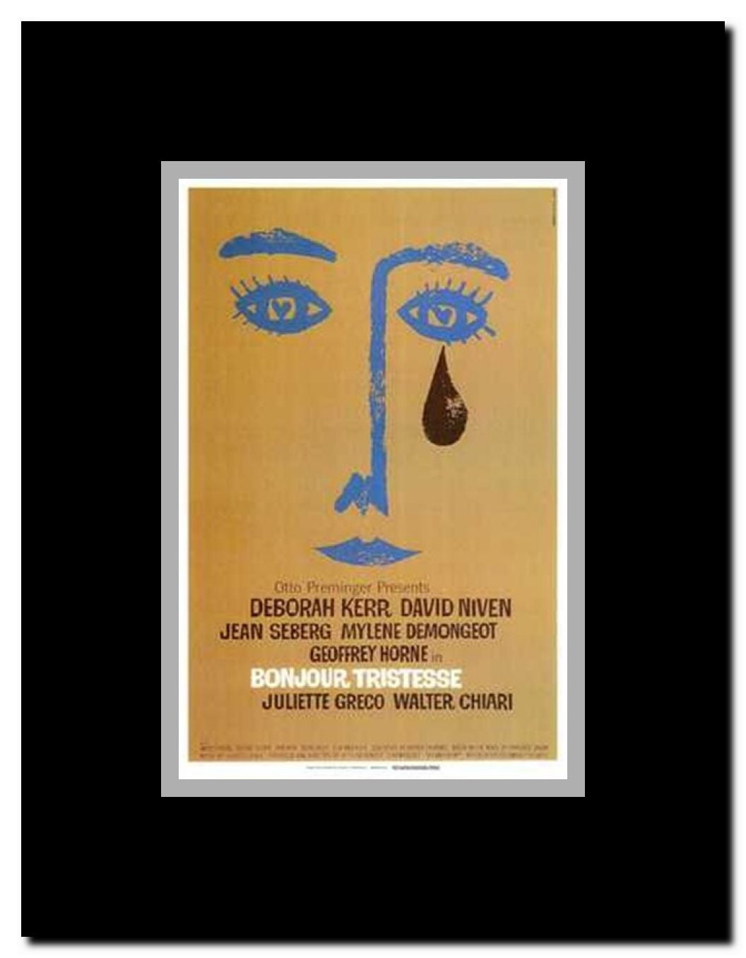 Bonjour Tristesse Framed Movie Poster
