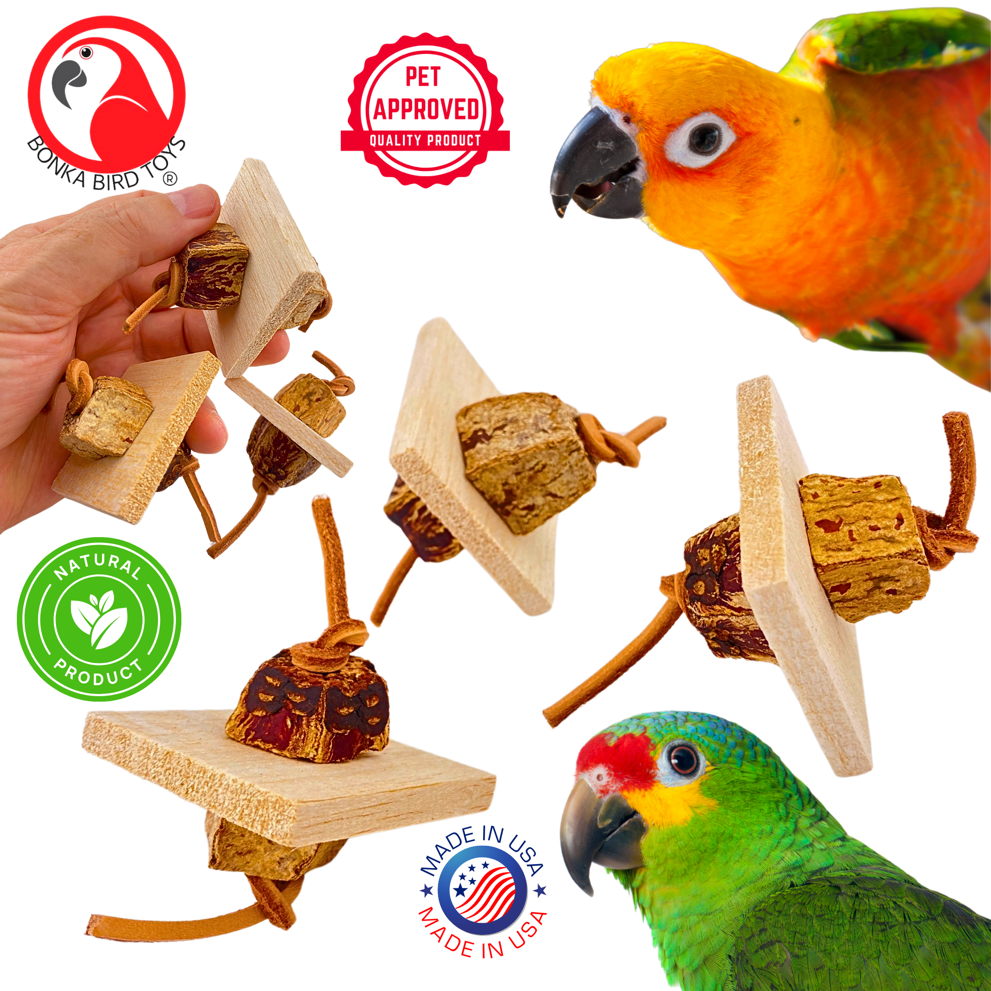 Bonka Bird Toys 1127 Block Pull.