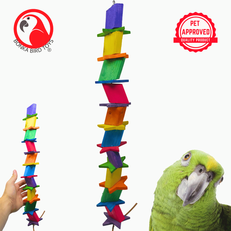 Bonka Bird Toys 1342 Long Chunky Star Bird Toy