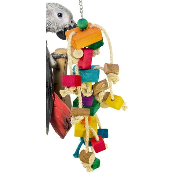 Bonka Bird Toys 1669 Wood Monster Junior Large Chew Cage Toy