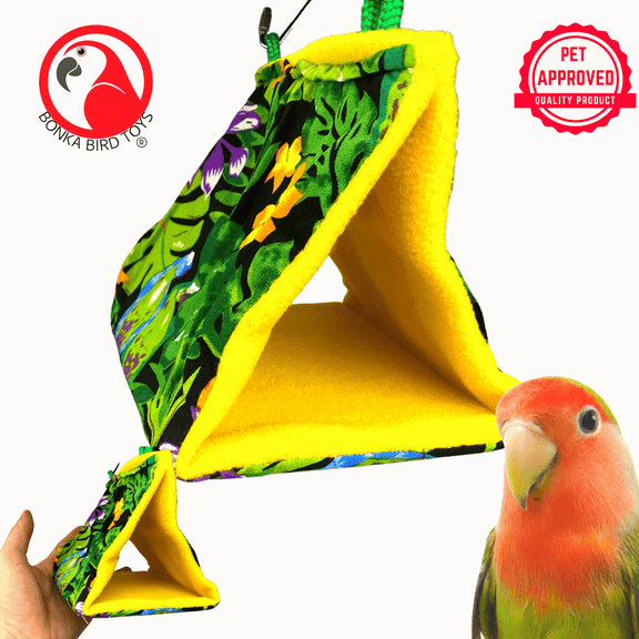 Bonka Bird Toys 1689 Small Bonka Happy Hut Cozy Nest Hide Away Bird Toy