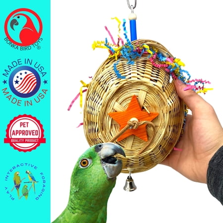 Bonka Bird Toys 1911 Foraging Basket Bird Toy.