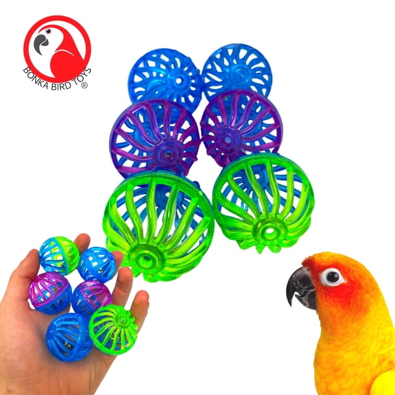 Bonka Bird Toys 2012 6pk Lattice Balls