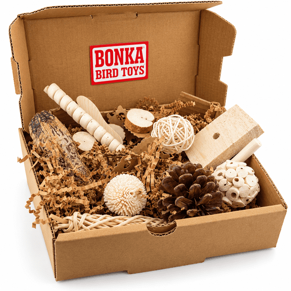 Bonka Bird Toys 2028 Natural Foraging Box