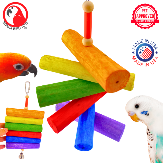 Bonka Bird Toys 2036 Rainbow Sola Bonka Bird Toys Natural Shredding ...