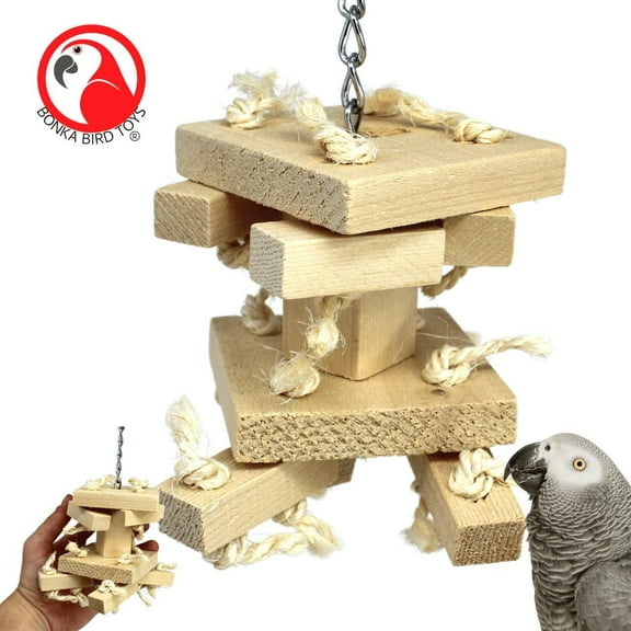 Bonka Bird Toys 2313 Small Natural Block Tower