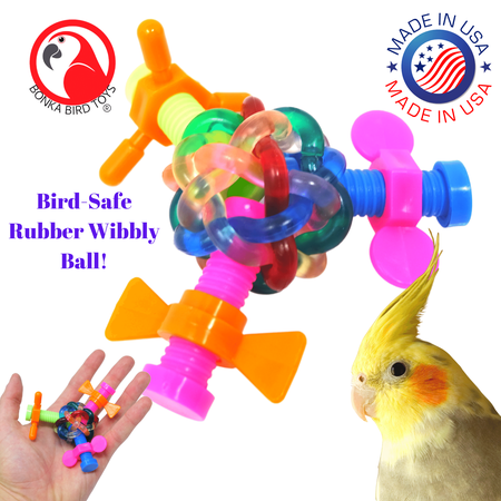 Bonka Bird Toys 2368 Wibbly Screw Foot Talon Craft Part Bird Toy