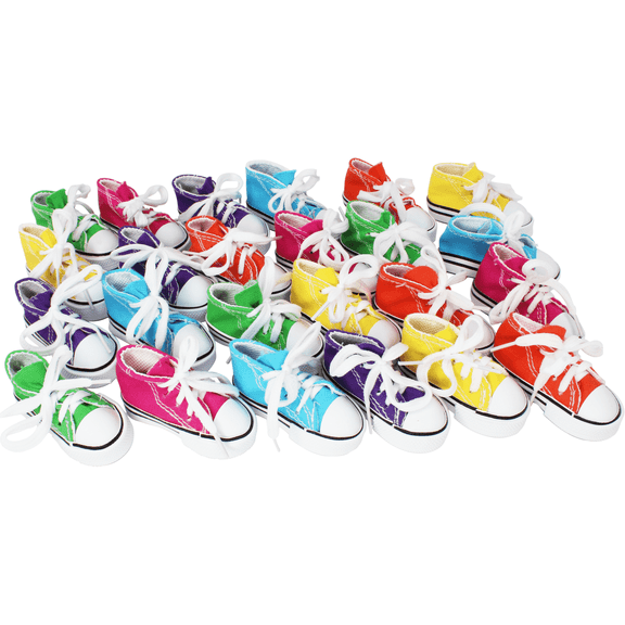 Bonka Bird Toys 24 Mini Sneakers Foot Beak Chew Throw Parrot Parakeet Quaker Budgie Finch Cockatoo