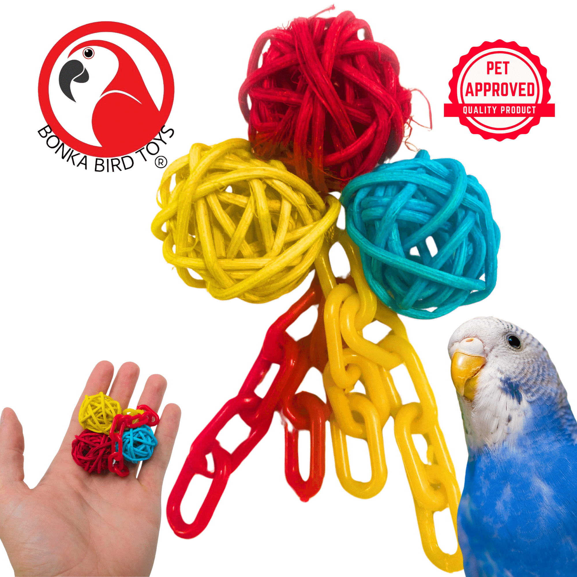 Photo inspiration: Fresh Look at Bonka Bird Toys 2529 Ball And Chain Foot Talon Small